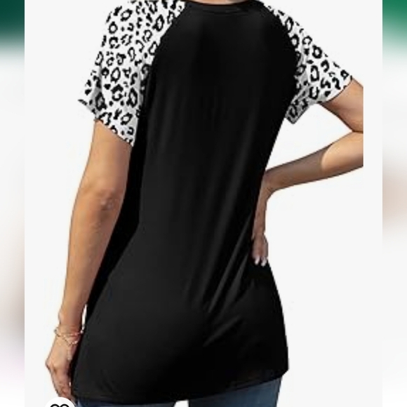 Women's Loose Fit Raglan Sleeve Rayon T-Shirt -NWOT - Picture 3 of 5